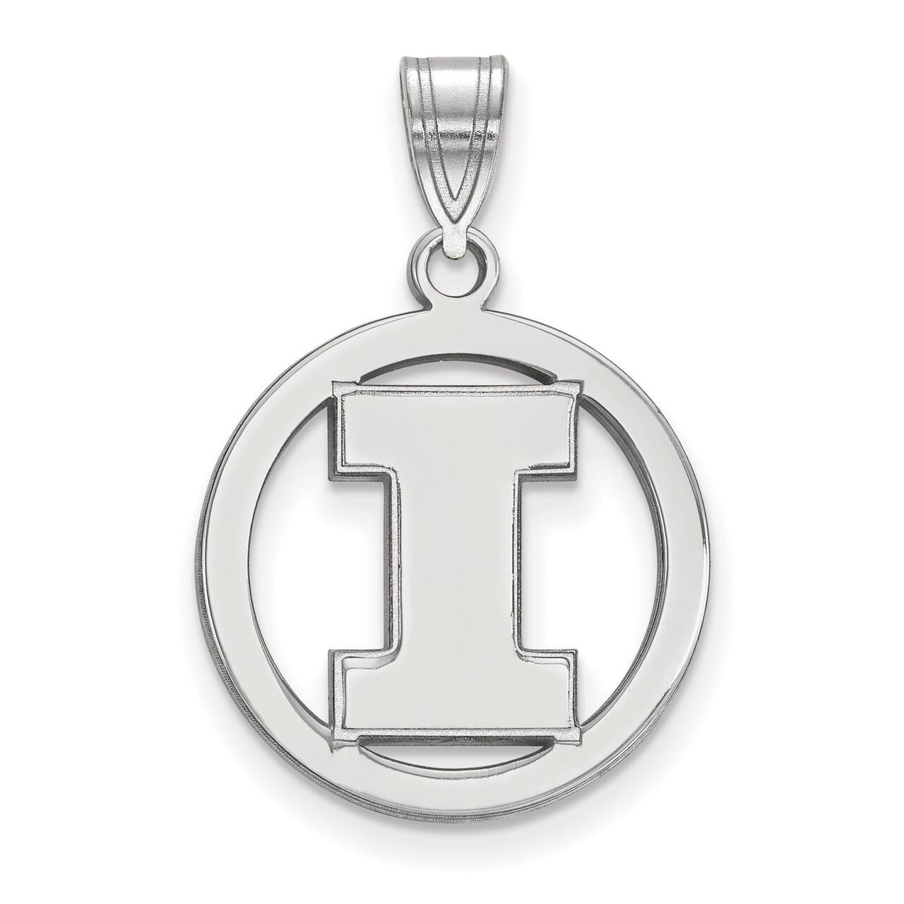 University of Illinois Sm Pendant in Circle Sterling Silver SS033UIL, MPN: SS033UIL, 886774707815