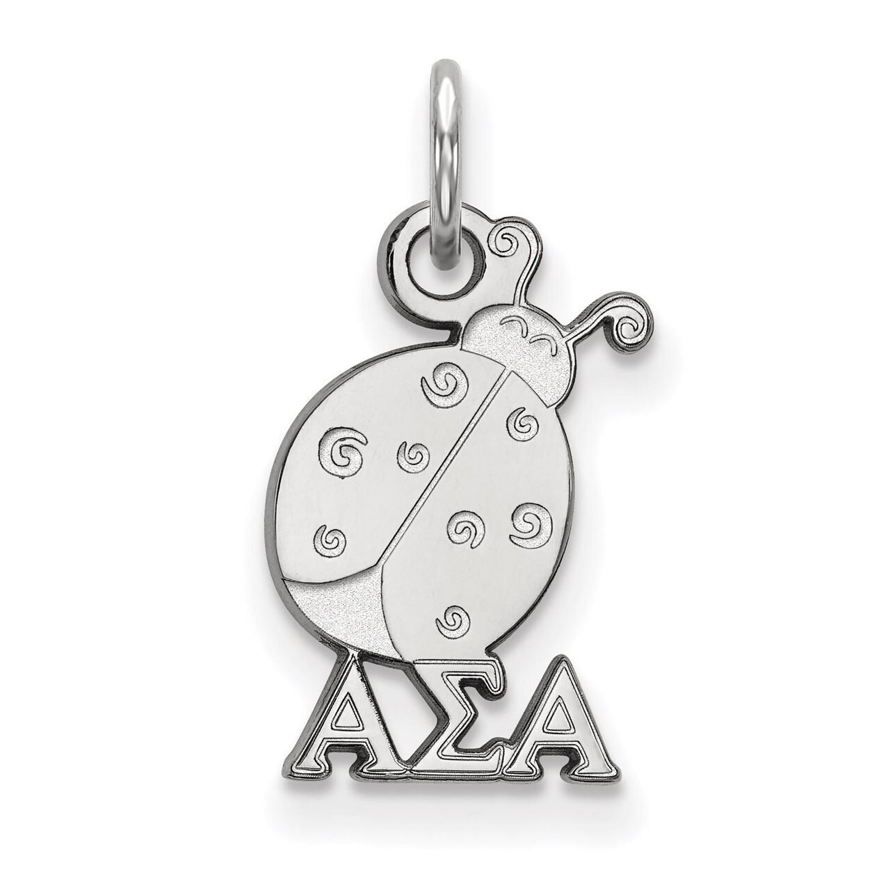 Alpha Sigma Alpha Extra Small Pendant Sterling Silver SS034ASI