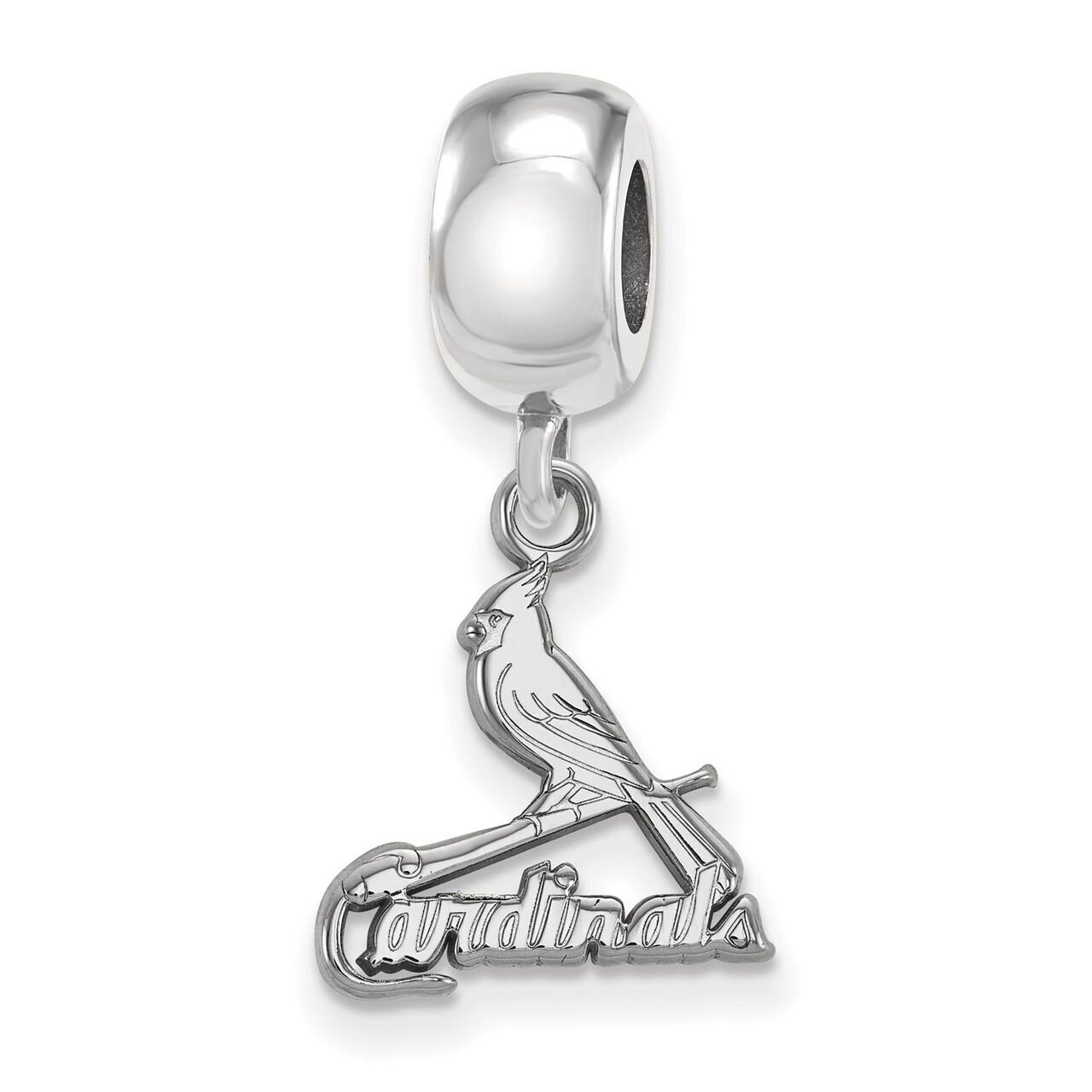 St. Louis Cardinals Bead Charm Small Dangle Sterling Silver SS034CRD, MPN: SS034CRD, 886774630335