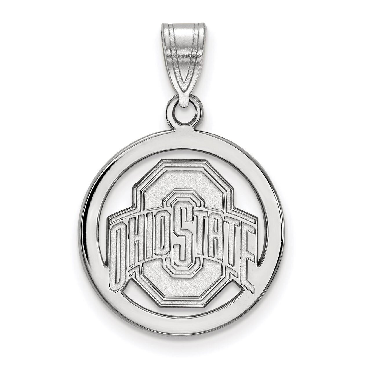 Ohio State University Sm Pendant in Circle Sterling Silver SS034OSU, MPN: SS034OSU, 886774693231