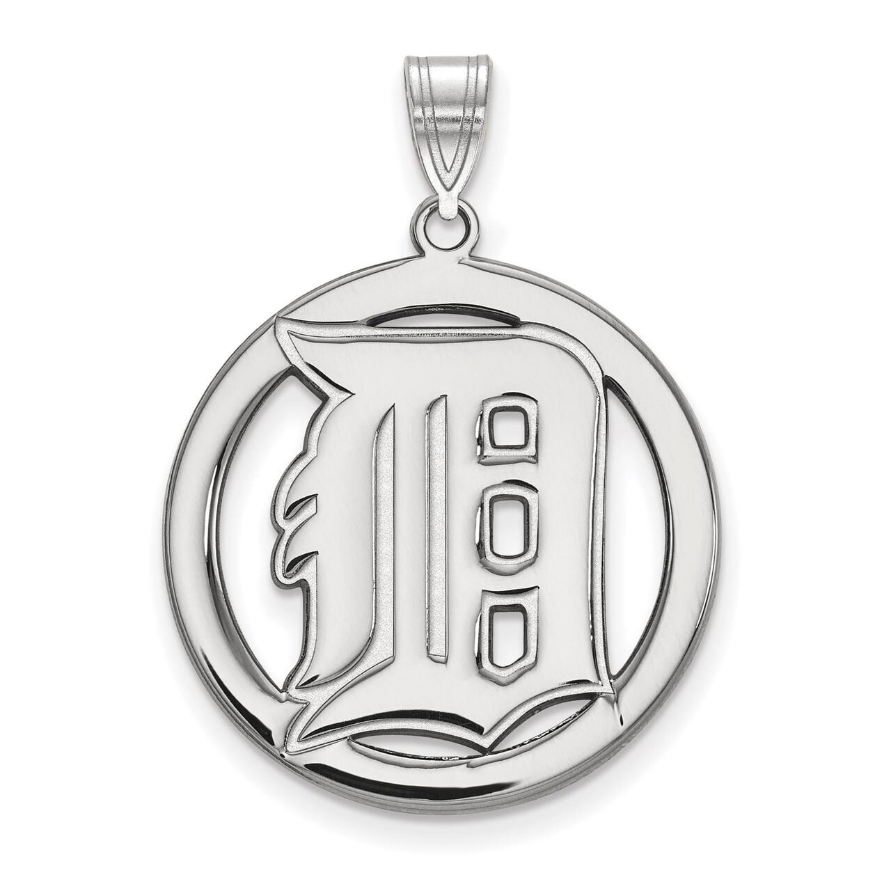 Detroit Tigers L Pendant in Circle Sterling Silver SS034TIG, MPN: SS034TIG, 886774630366