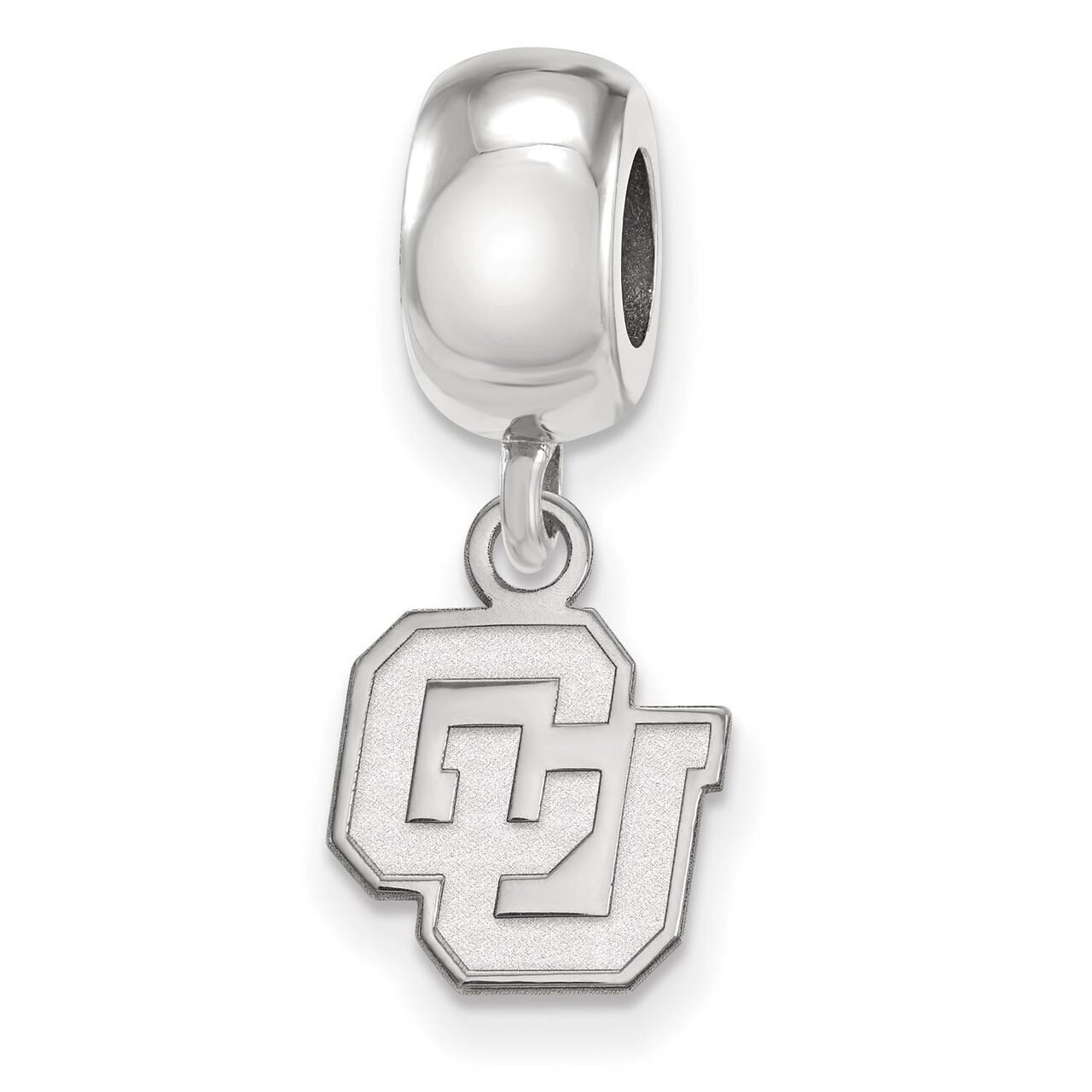 University of Colorado Bead Charm Extra Small Dangle Sterling Silver SS034UCO