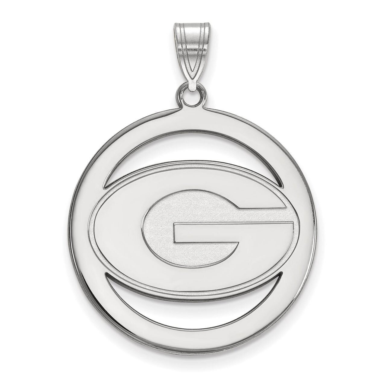 University of Georgia L Pendant in Circle Sterling Silver SS034UGA, MPN: SS034UGA, 886774707075