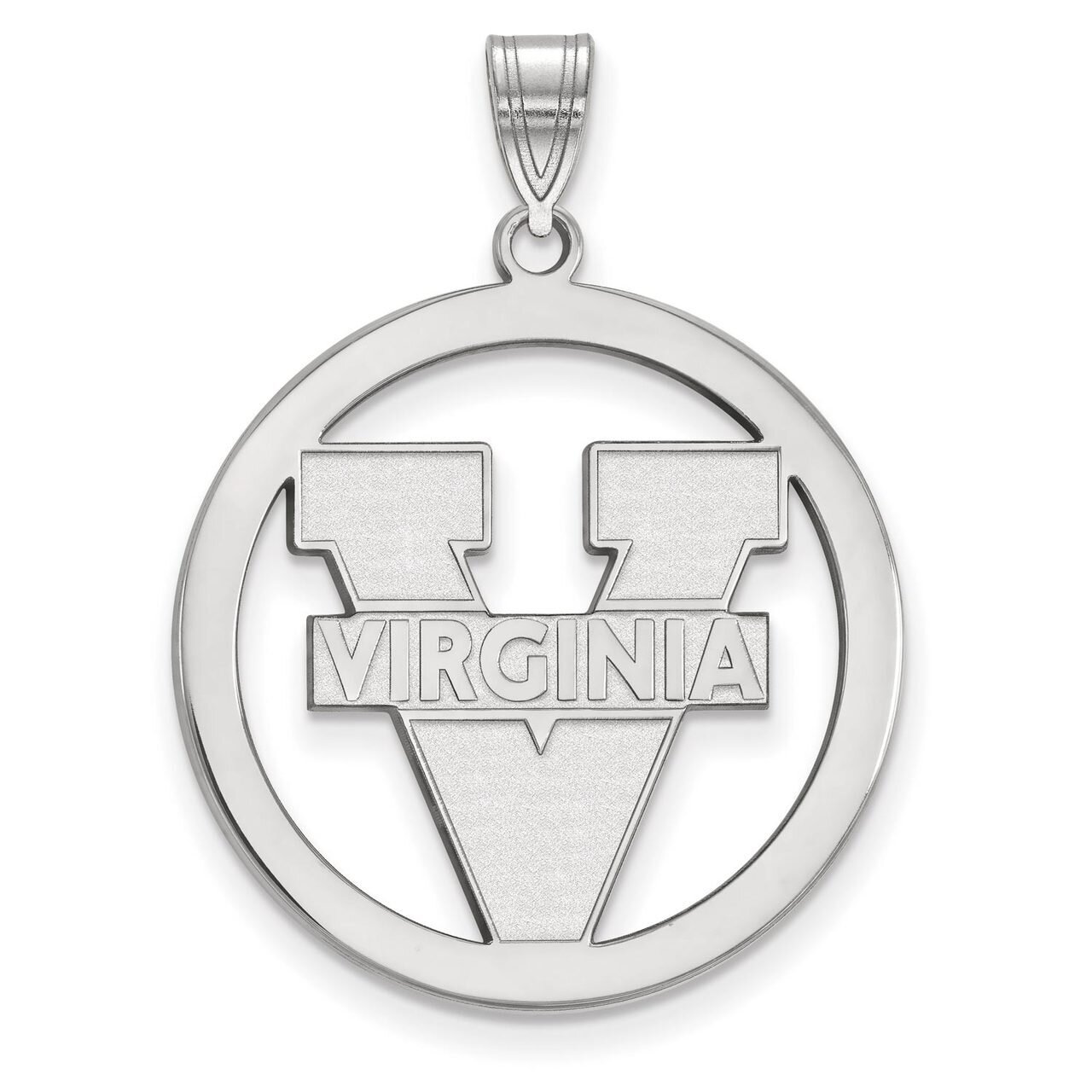 University of Virginia L Pendant in Circle Sterling Silver SS034UVA, MPN: SS034UVA, 886774725680