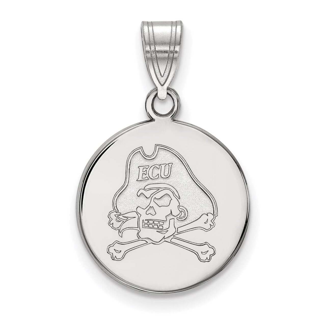 East Carolina University Medium Disc Pendant Sterling Silver SS035ECU, MPN: SS035ECU, 886774681504