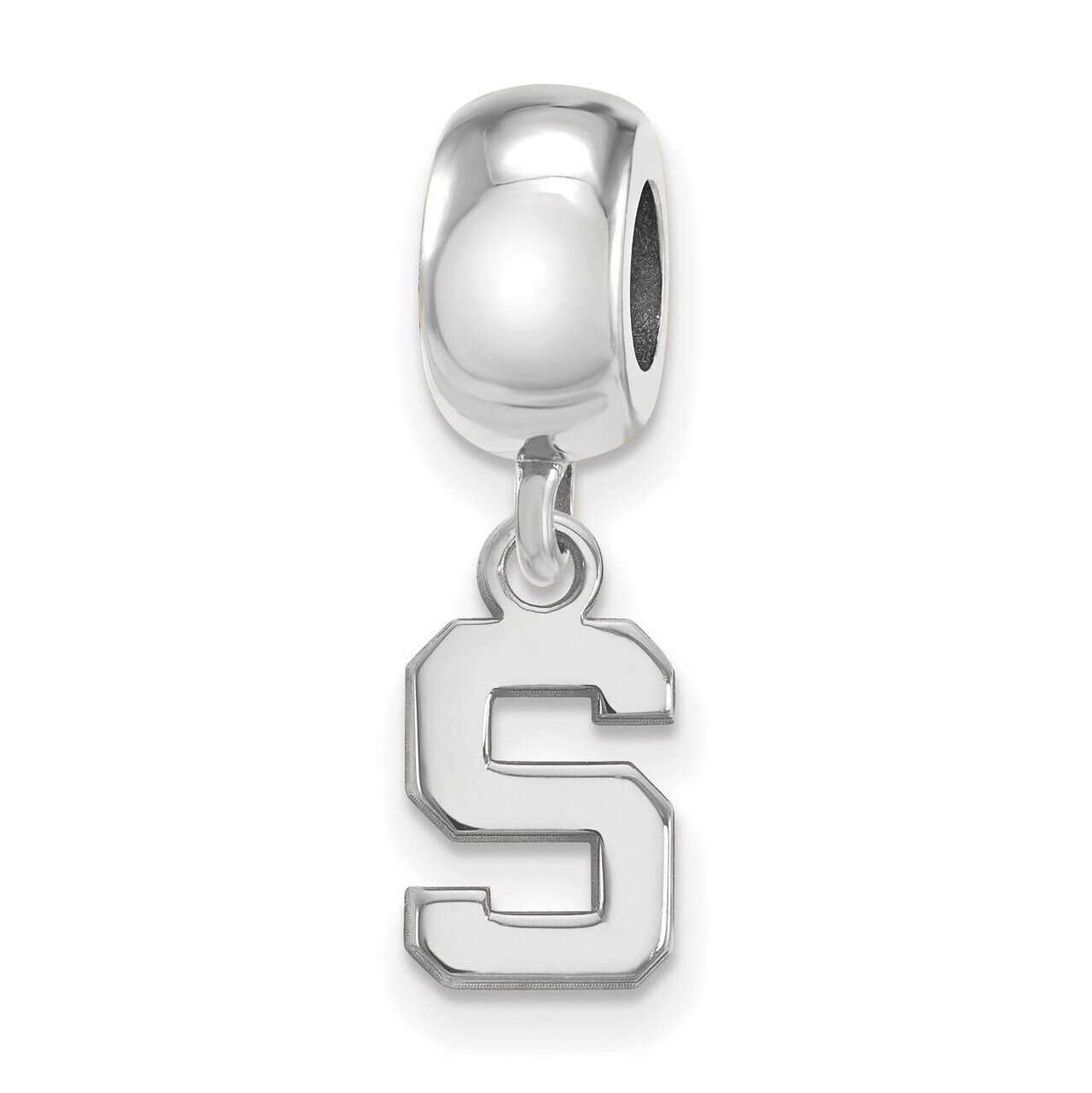 Michigan State University Bead Charm Extra Small Dangle Sterling Silver SS035MIS