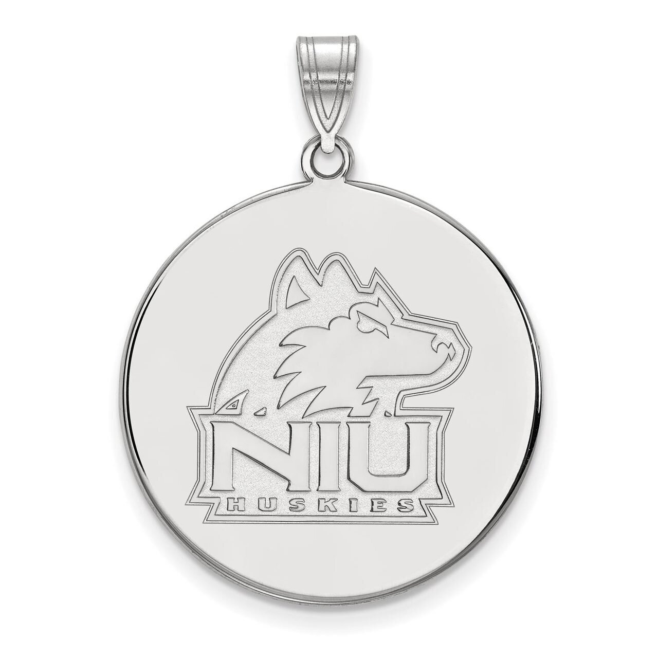 Northern Illinois University Extra Large Disc Pendant Sterling Silver SS035NIU, MPN: SS035NIU, 8867…