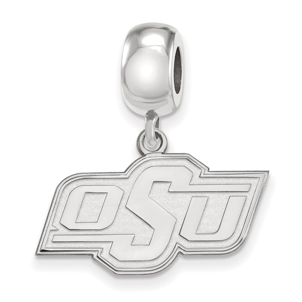 Oklahoma State University Bead Charm Small Dangle Sterling Silver SS035OKS, MPN: SS035OKS, 88677469…