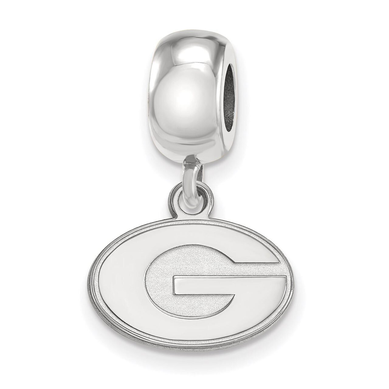 University of Georgia Bead Charm Extra Small Dangle Sterling Silver SS035UGA