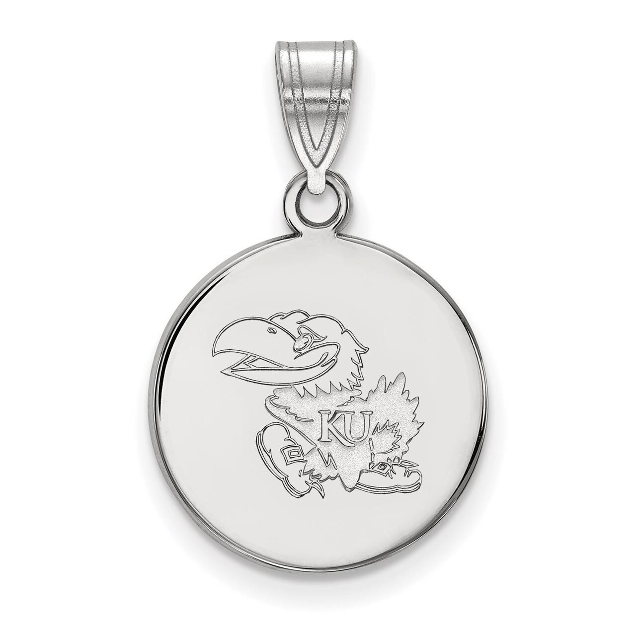 University of Kansas Medium Disc Pendant Sterling Silver SS035UKS, MPN: SS035UKS, 886774708645