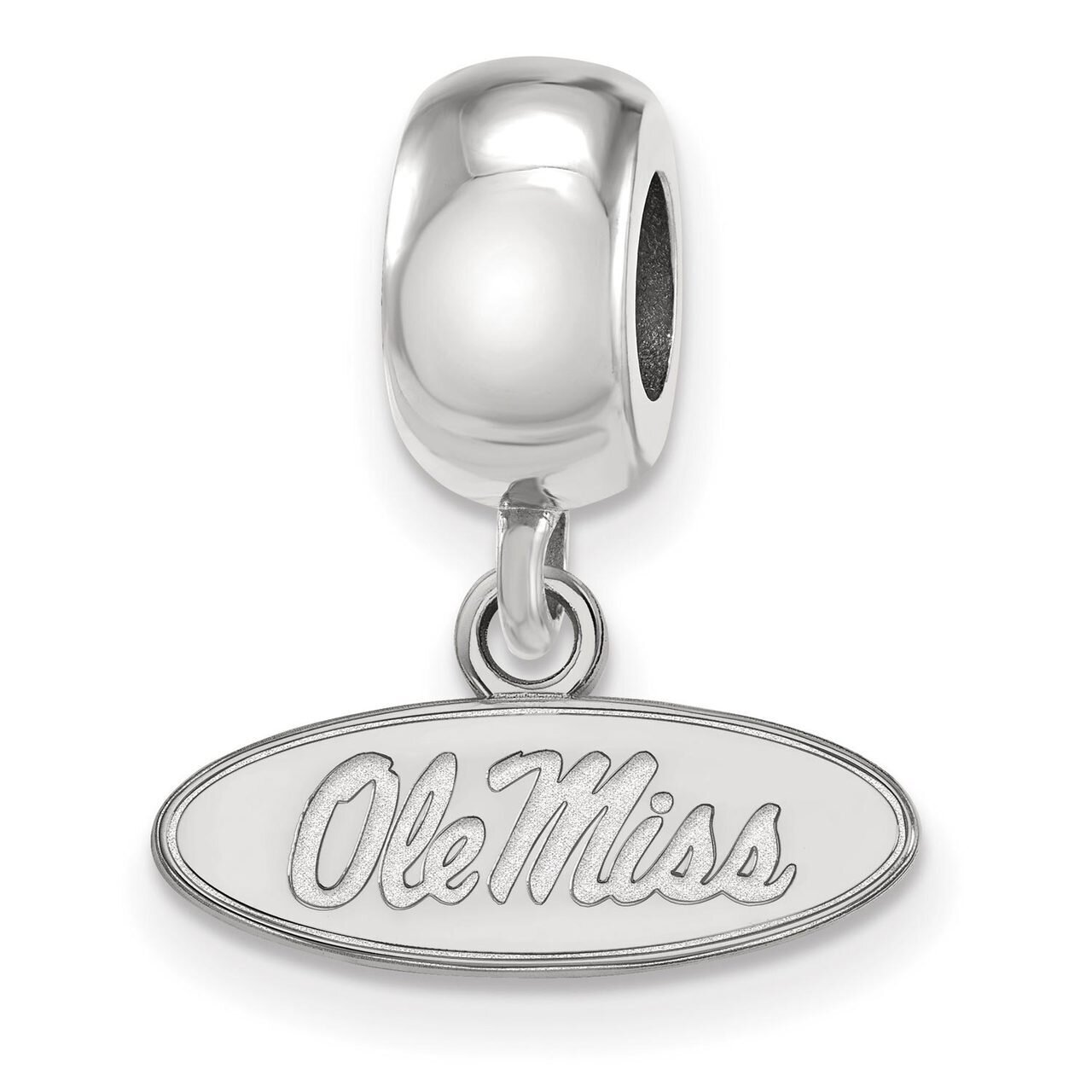 University of Missisippi Bead Charm Extra Small Dangle Sterling Silver SS035UMS, MPN: SS035UMS, 886…