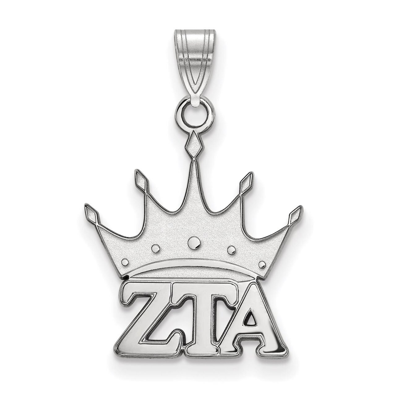 Zeta Tau Alpha Small Pendant Sterling Silver SS035ZTA