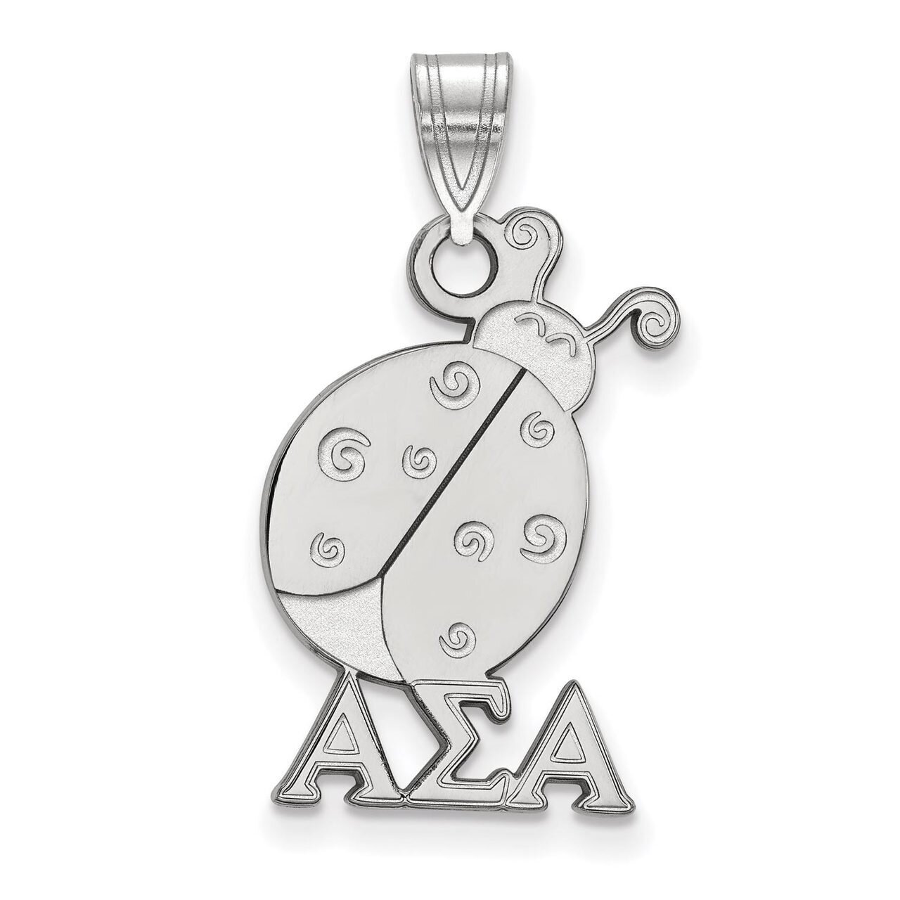 Alpha Sigma Alpha Medium Pendant Sterling Silver SS036ASI, MPN: SS036ASI, 886774607368