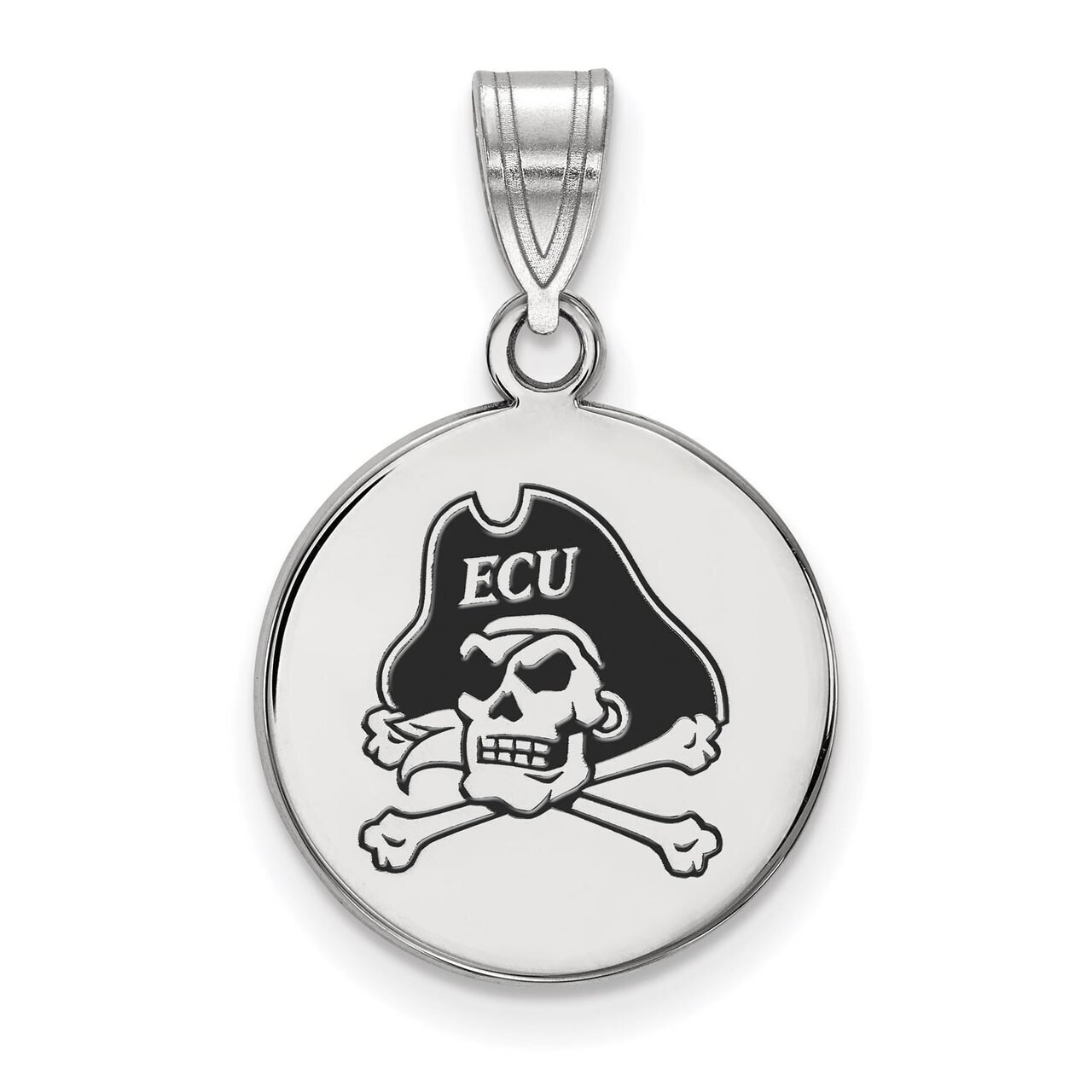 East Carolina University Medium Enamel Disc Pendant Sterling Silver SS036ECU, MPN: SS036ECU, 886774…