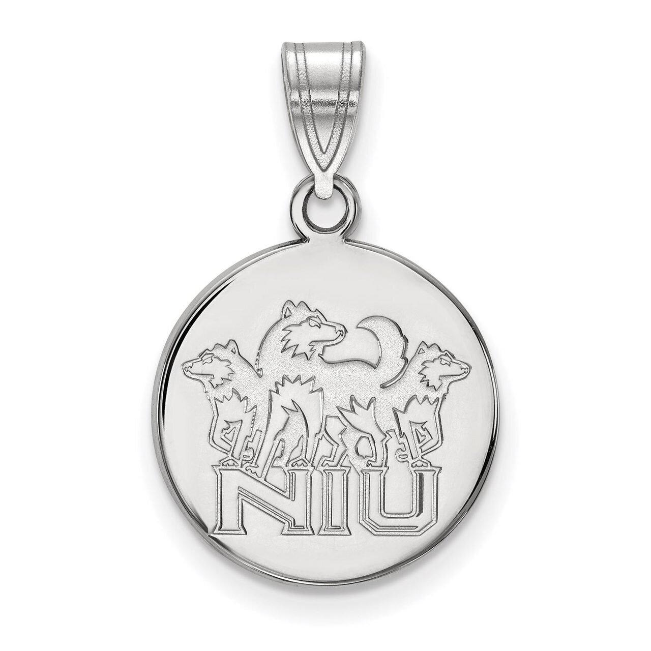 Northern Illinois University Medium Disc Pendant Sterling Silver SS036NIU, MPN: SS036NIU, 886774692…