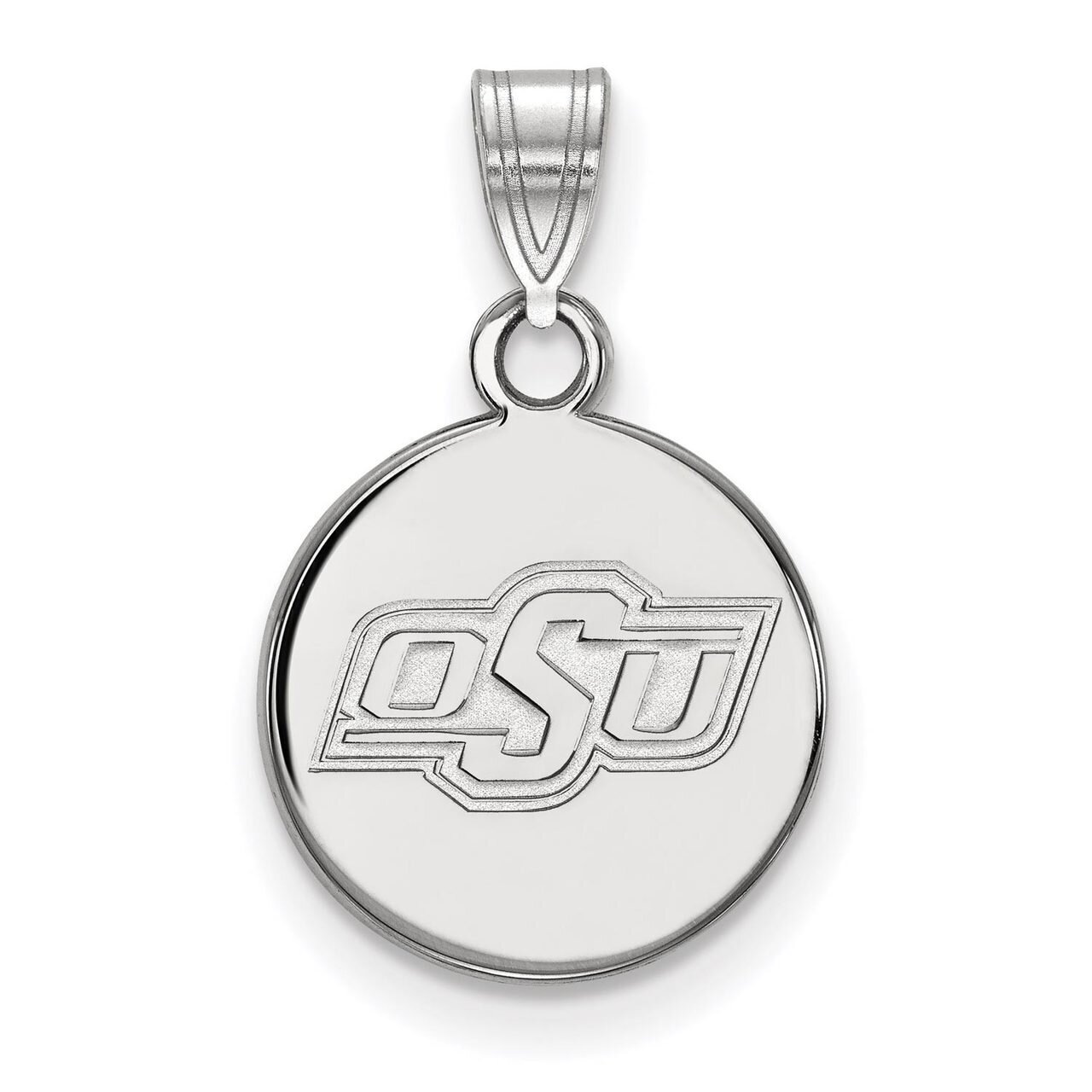 Oklahoma State University Small Disc Pendant Sterling Silver SS036OKS, MPN: SS036OKS, 886774694214