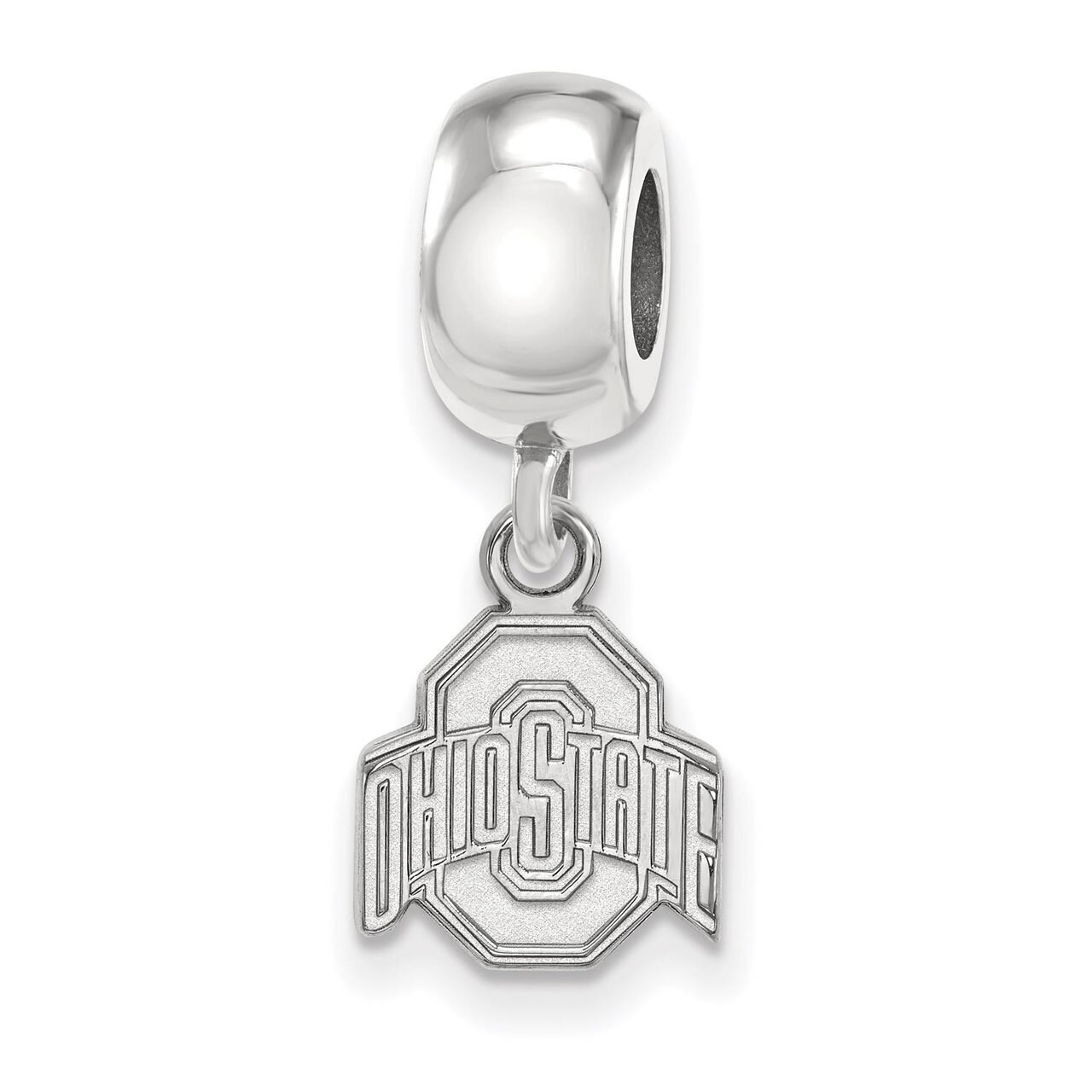 Ohio State University Bead Charm Extra Small Dangle Sterling Silver SS036OSU