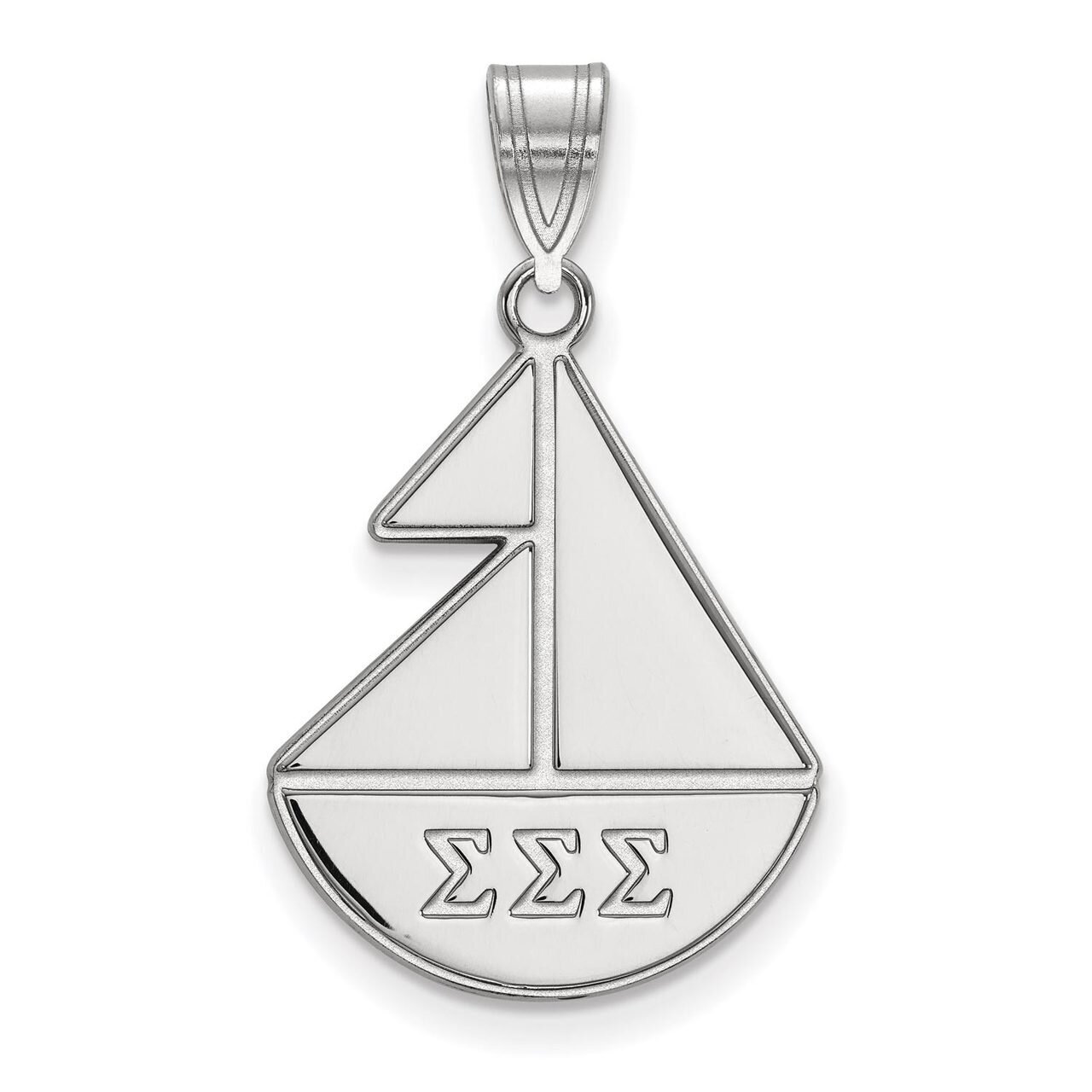 Sigma Sigma Sigma Medium Pendant Sterling Silver SS036SSS, MPN: SS036SSS, 886774607511