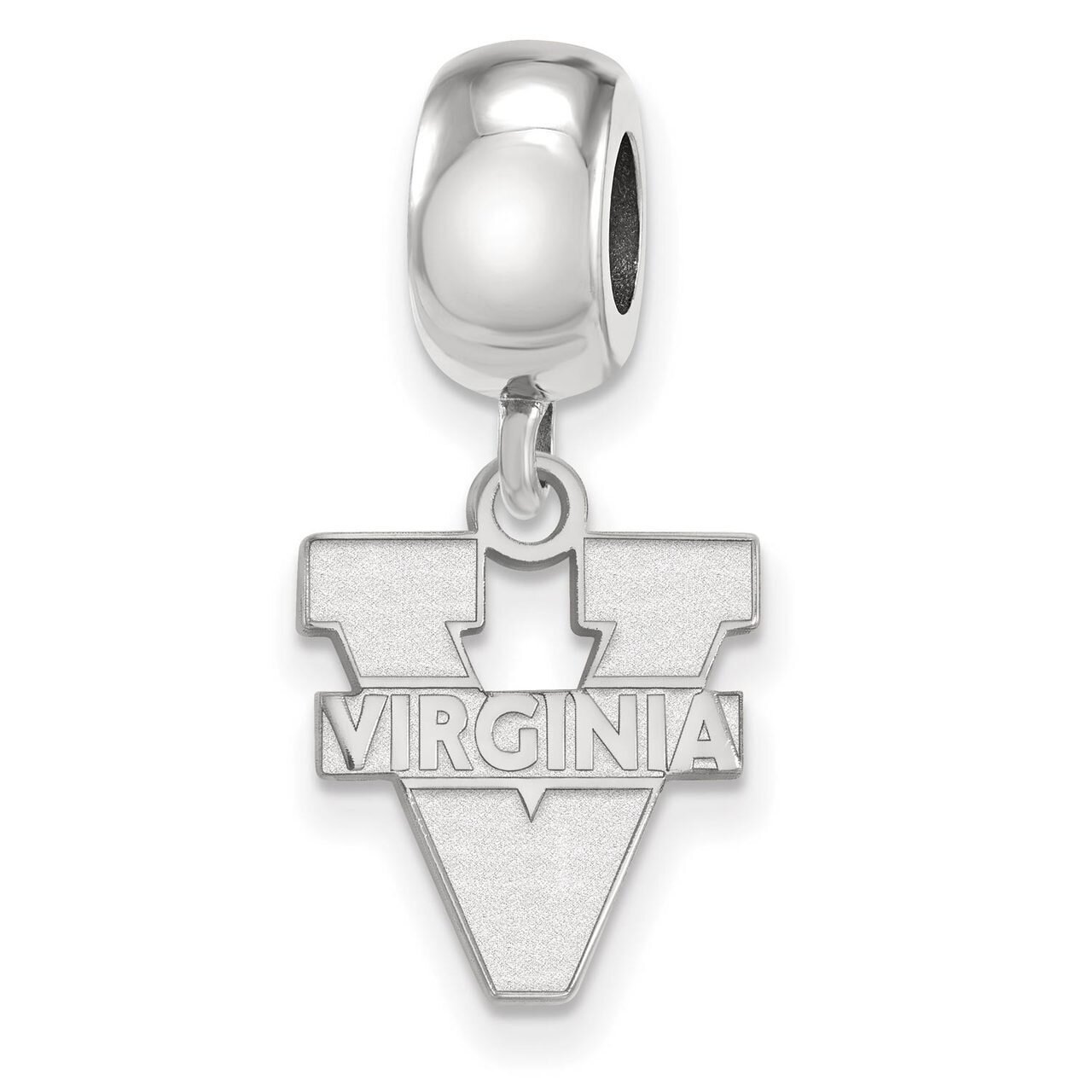 University of Virginia Bead Charm Small Dangle Sterling Silver SS036UVA