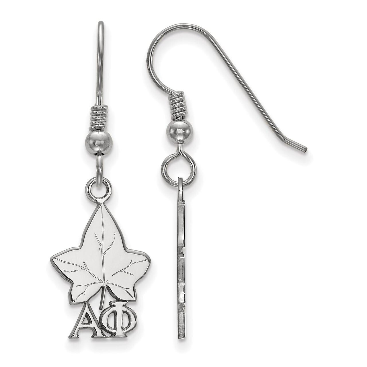 Alpha Phi Small Dangle Earrings Sterling Silver SS037APH, MPN: SS037APH, 886774607610