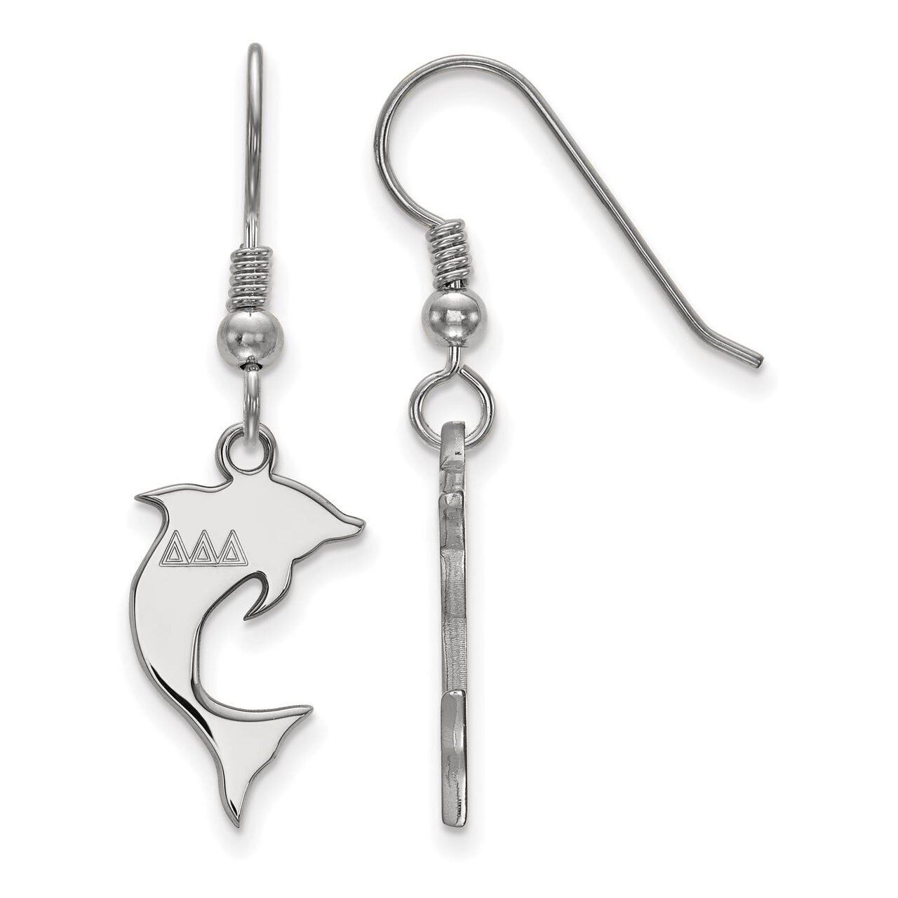 Delta Delta Delta Small Dangle Earrings Sterling Silver SS037DDD, MPN: SS037DDD, 886774607658