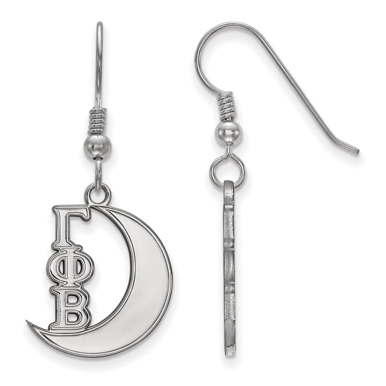 Gamma Phi Beta Small Dangle Earrings Sterling Silver SS037GPB, MPN: SS037GPB, 886774607696