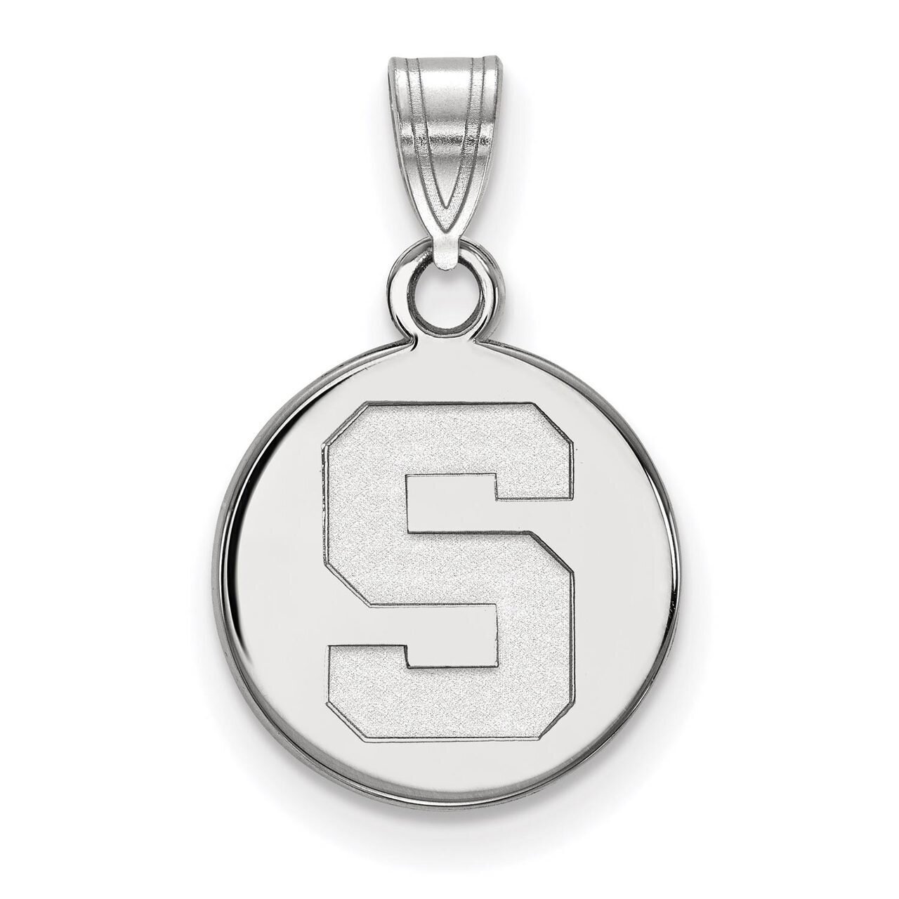 Michigan State University Small Disc Pendant Sterling Silver SS037MIS, MPN: SS037MIS, 886774690056