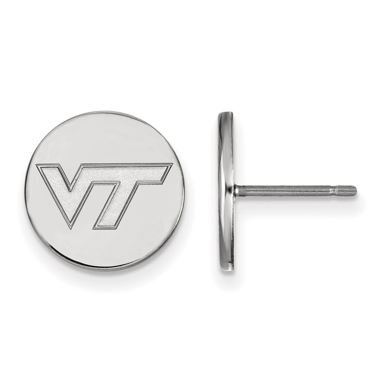 Virginia Tech Small Disc Earring Sterling Silver SS037VTE, MPN: SS037VTE, 886774720128