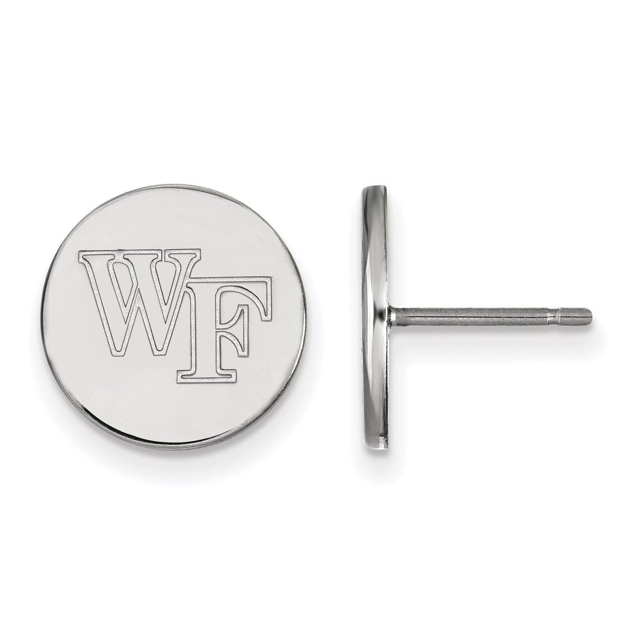 Wake Forest University Small Disc Earring Sterling Silver SS037WFU, MPN: SS037WFU, 886774720784