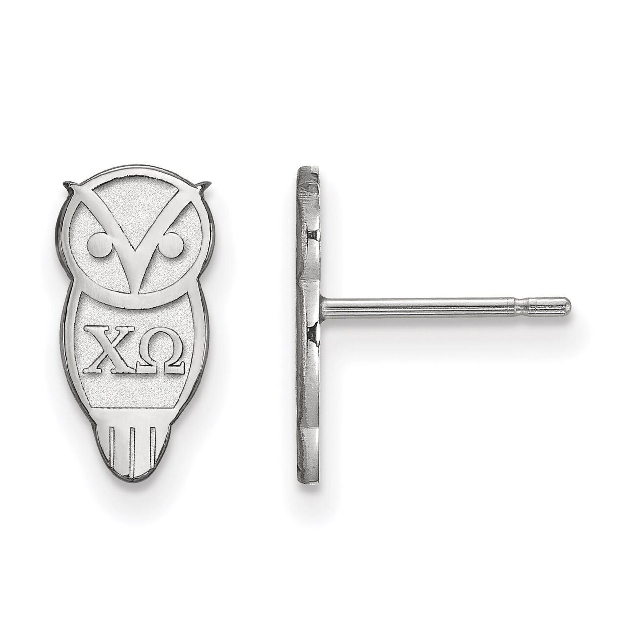 Chi Omega Extra Small Post Earrings Sterling Silver SS038CHO, MPN: SS038CHO, 886774607900