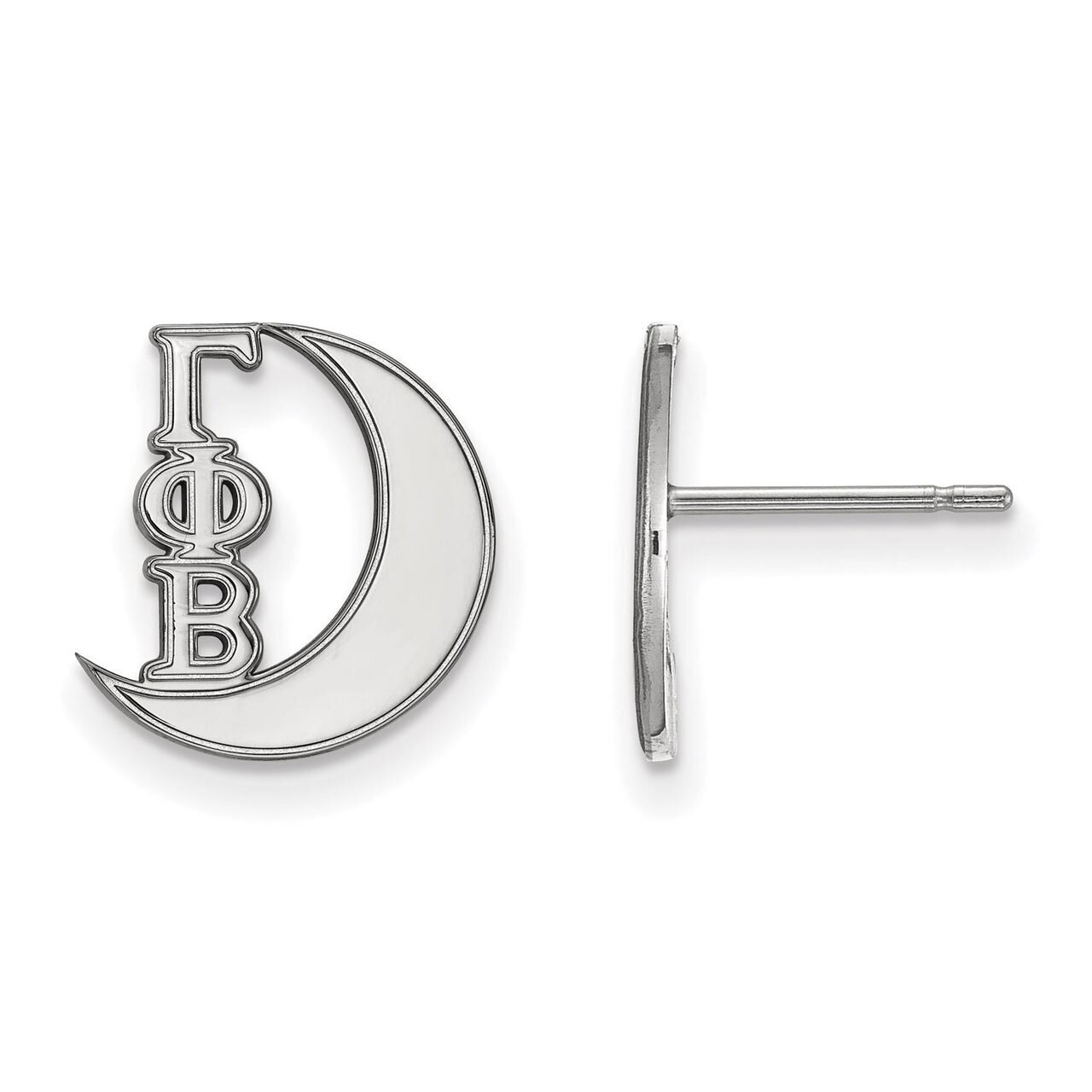 Gamma Phi Beta Extra Small Post Earrings Sterling Silver SS038GPB