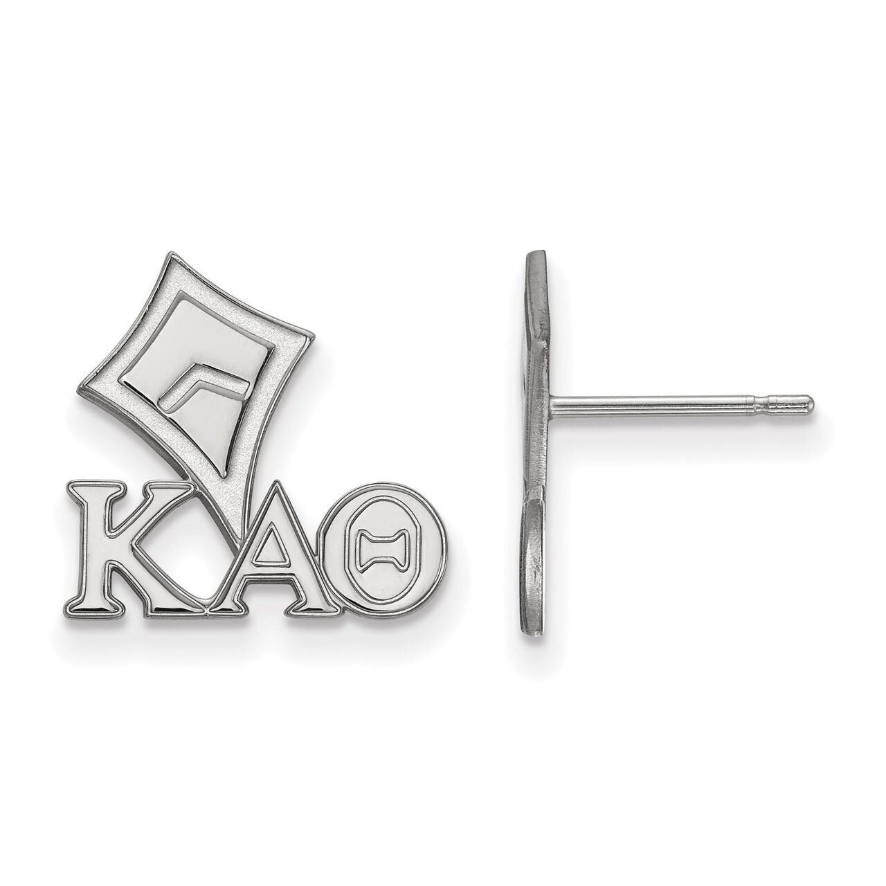 Kappa Alpha Theta Extra Small Post Earrings Sterling Silver SS038KAT