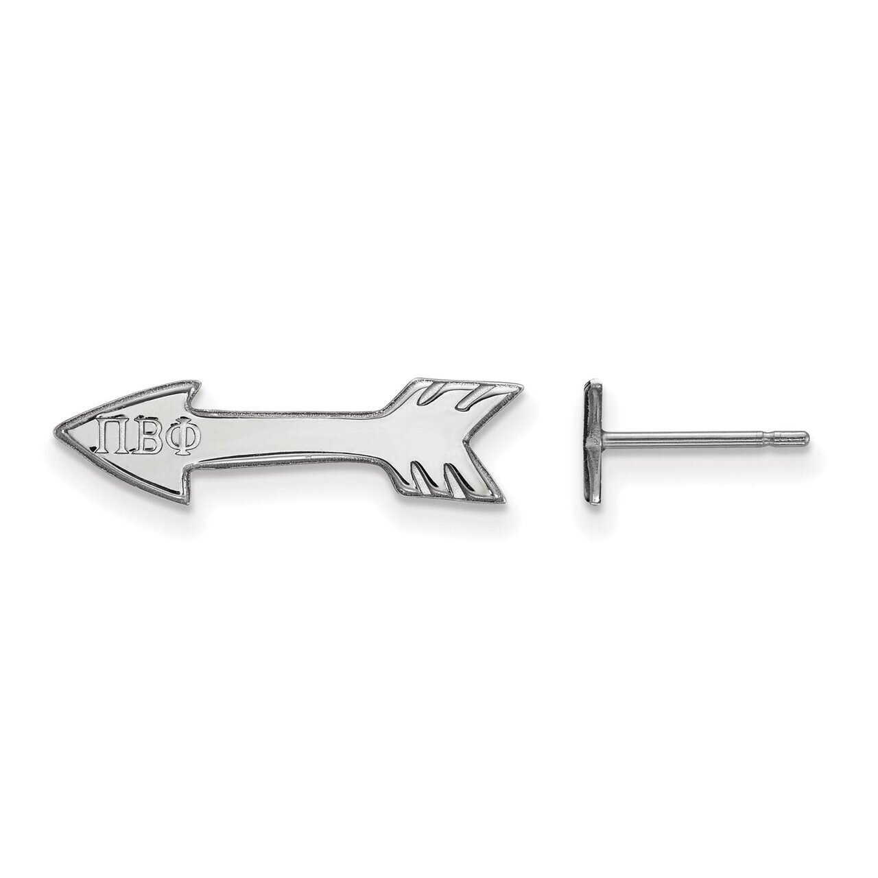 Pi Beta Phi Extra Small Post Earrings Sterling Silver SS038PBP, MPN: SS038PBP, 886774607993