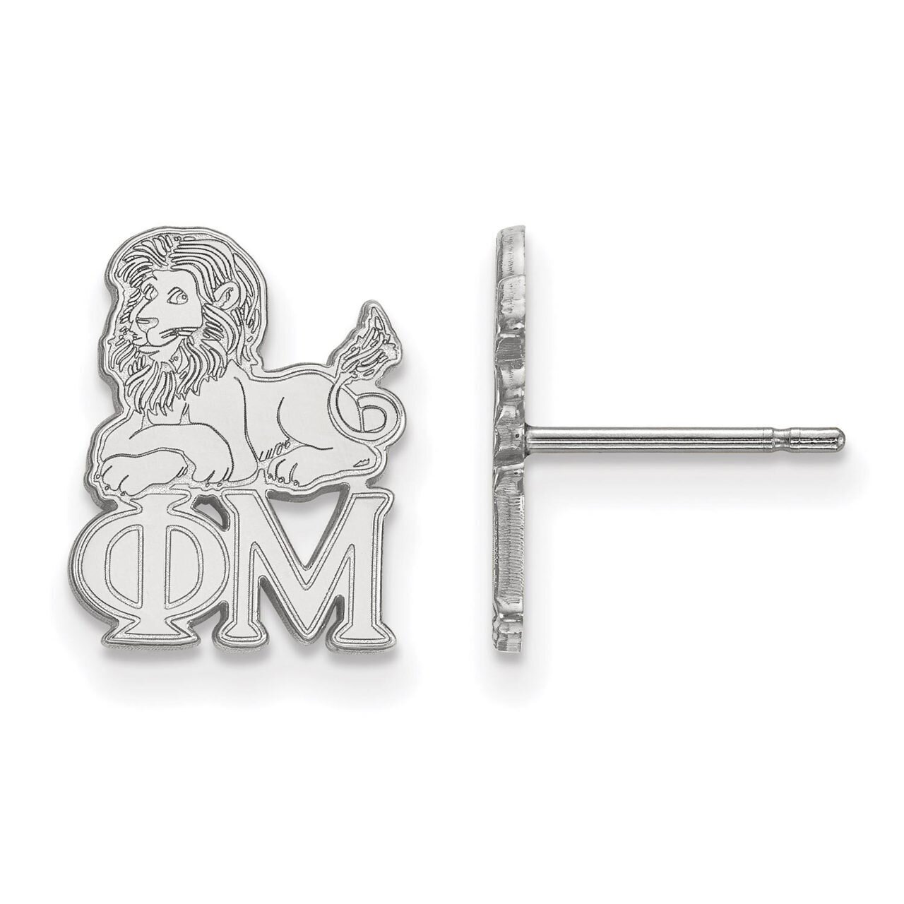 Phi Mu Extra Small Post Earrings Sterling Silver SS038PHM, MPN: SS038PHM, 886774608006