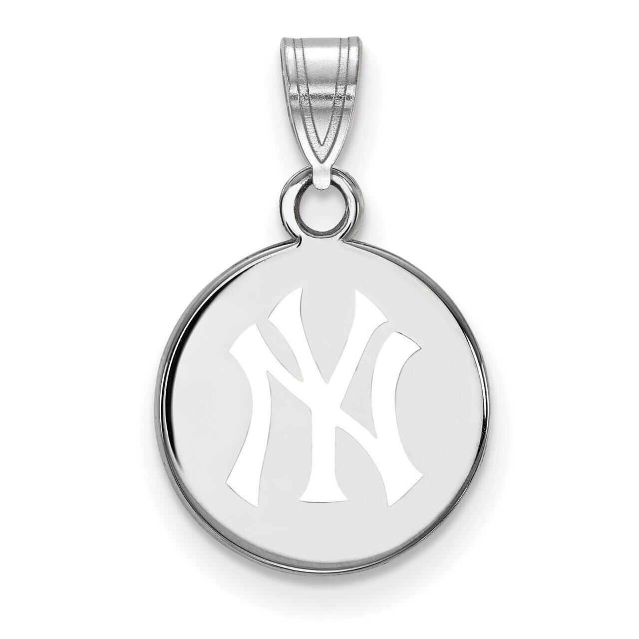 New York Yankees Small Enamel Disc Pendant Sterling Silver SS038YAN, MPN: SS038YAN, 886774630571