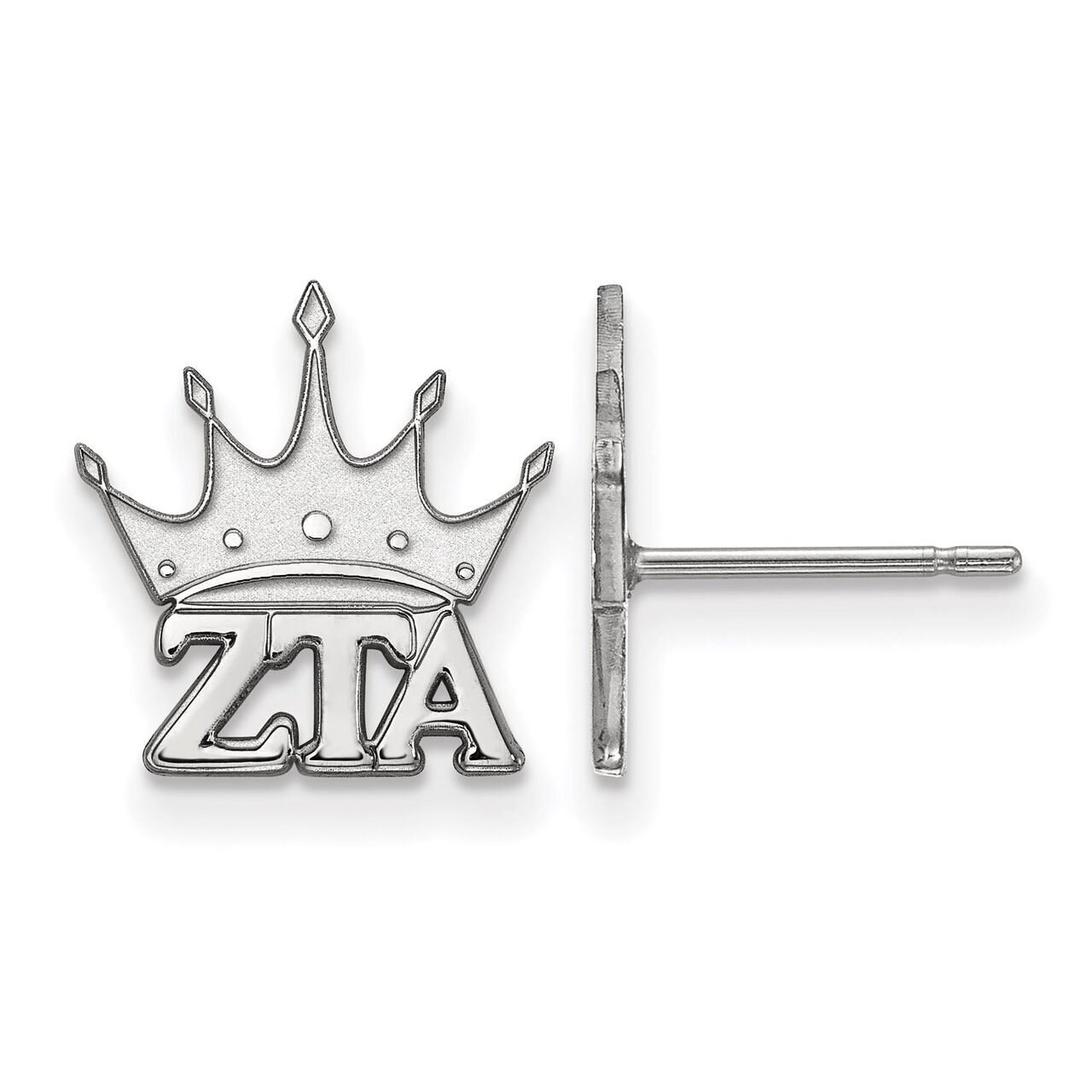 Zeta Tau Alpha Extra Small Post Earrings Sterling Silver SS038ZTA, MPN: SS038ZTA, 886774608051