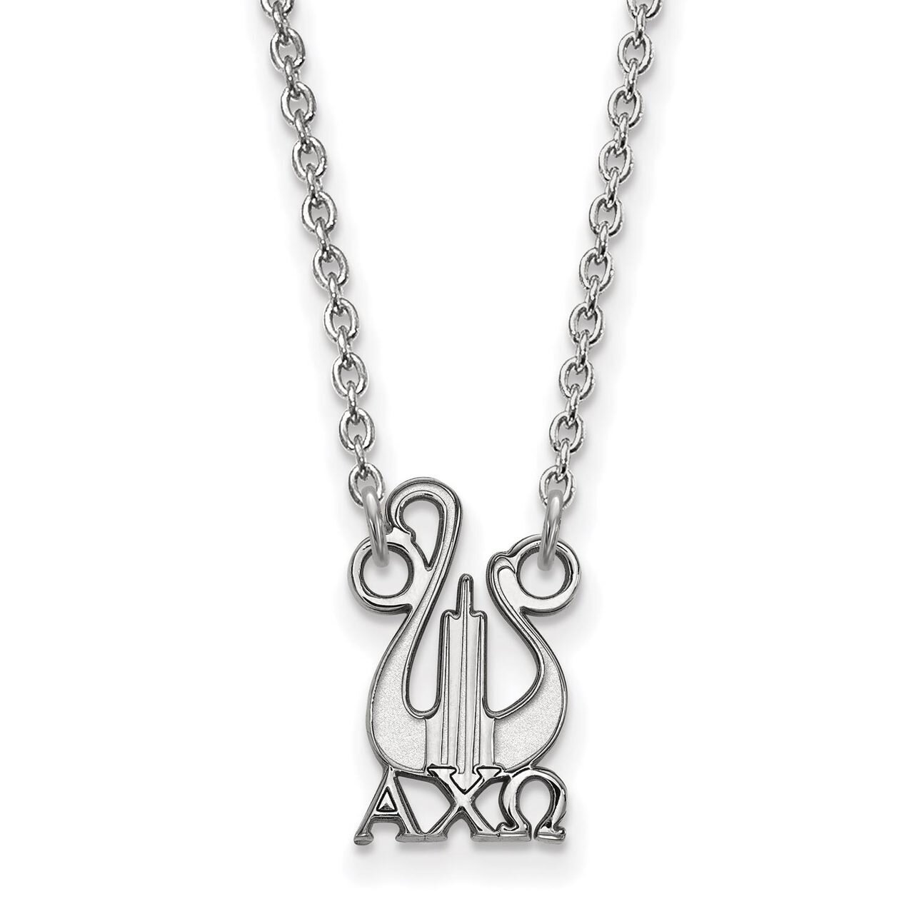 Alpha Chi Omega Extra Small Pendant with 18 Inch Chain Sterling Silver SS039ACO-18, MPN: SS039ACO-1…