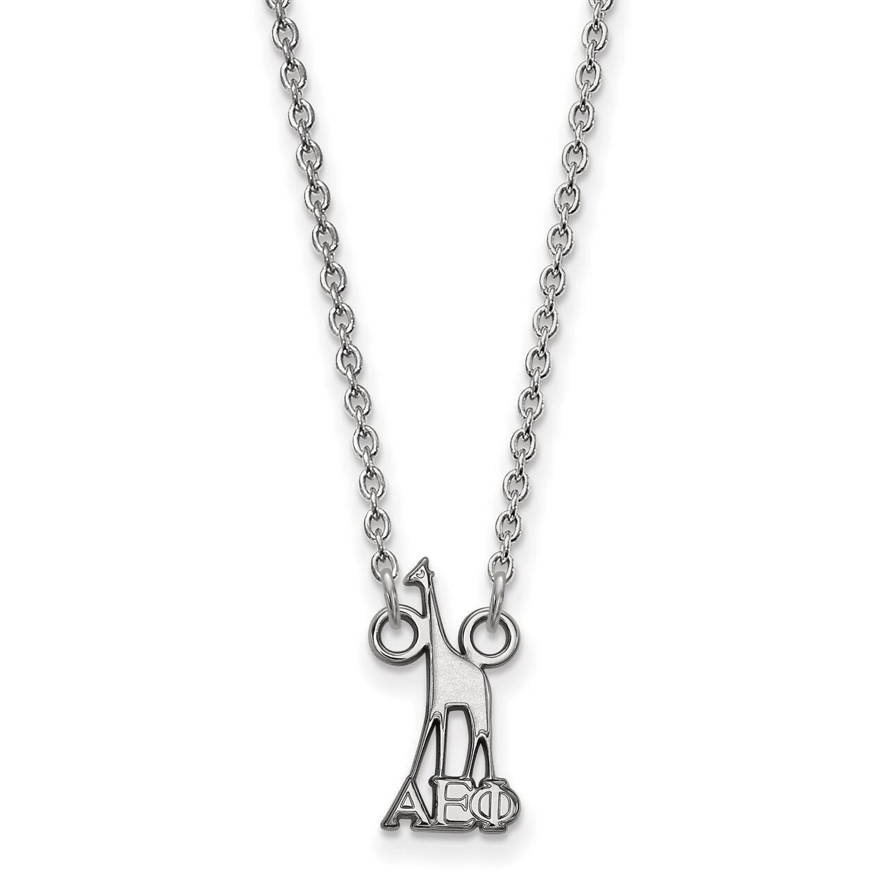 Alpha Epsilon Phi Extra Small Pendant with 18 Inch Chain Sterling Silver SS039AEP-18