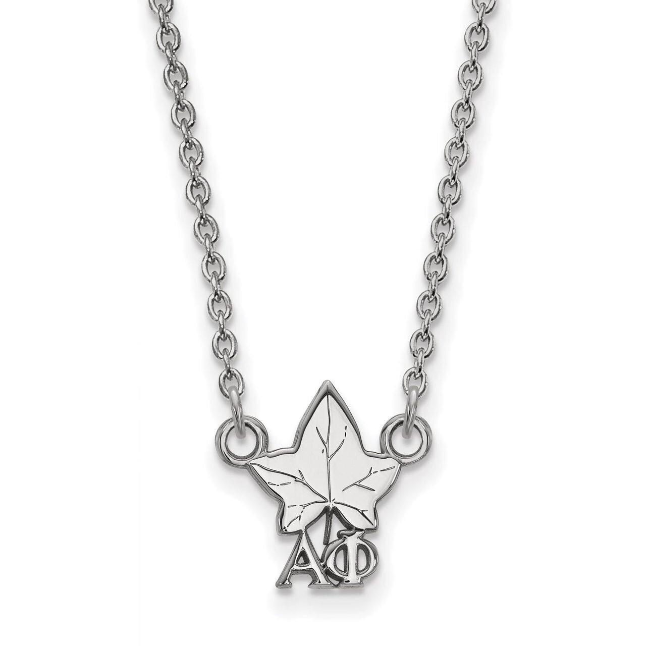 Alpha Phi Extra Small Pendant with 18 Inch Chain Sterling Silver SS039APH-18, MPN: SS039APH-18, 886…