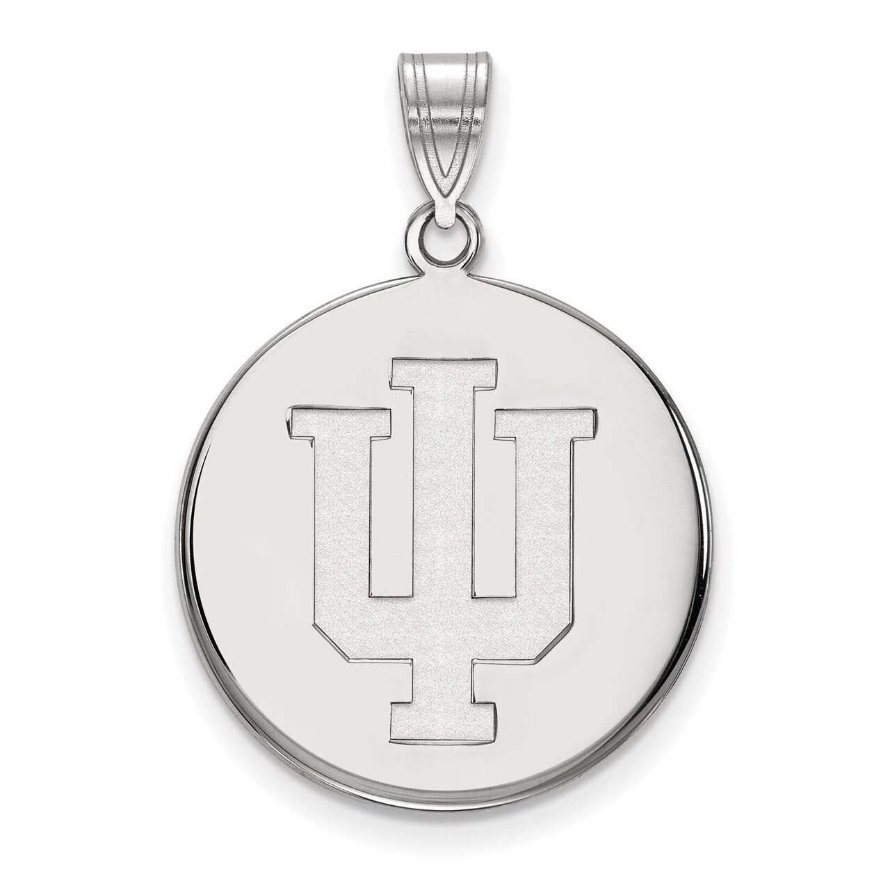 Indiana University Large Disc Pendant Sterling Silver SS039IU, MPN: SS039IU, 886774685960