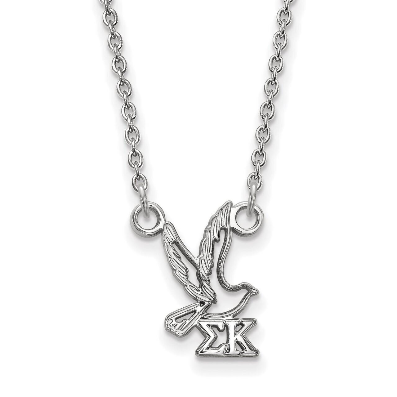 Sigma Kappa Extra Small Pendant with 18 Inch Chain Sterling Silver SS039SKP-18, MPN: SS039SKP-18, 8…