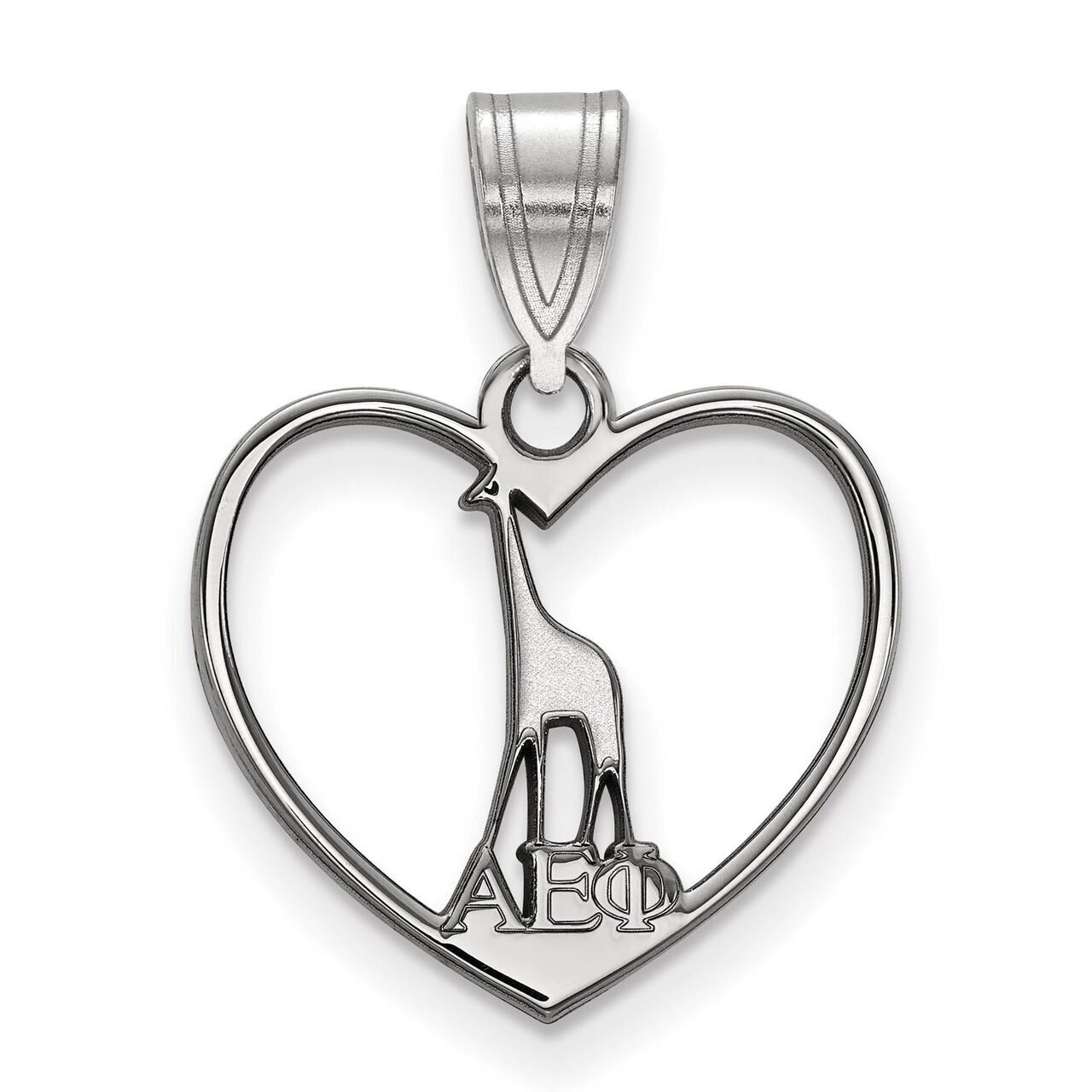 Alpha Epsilon Phi Heart Pendant Sterling Silver SS040AEP, MPN: SS040AEP, 886774608358