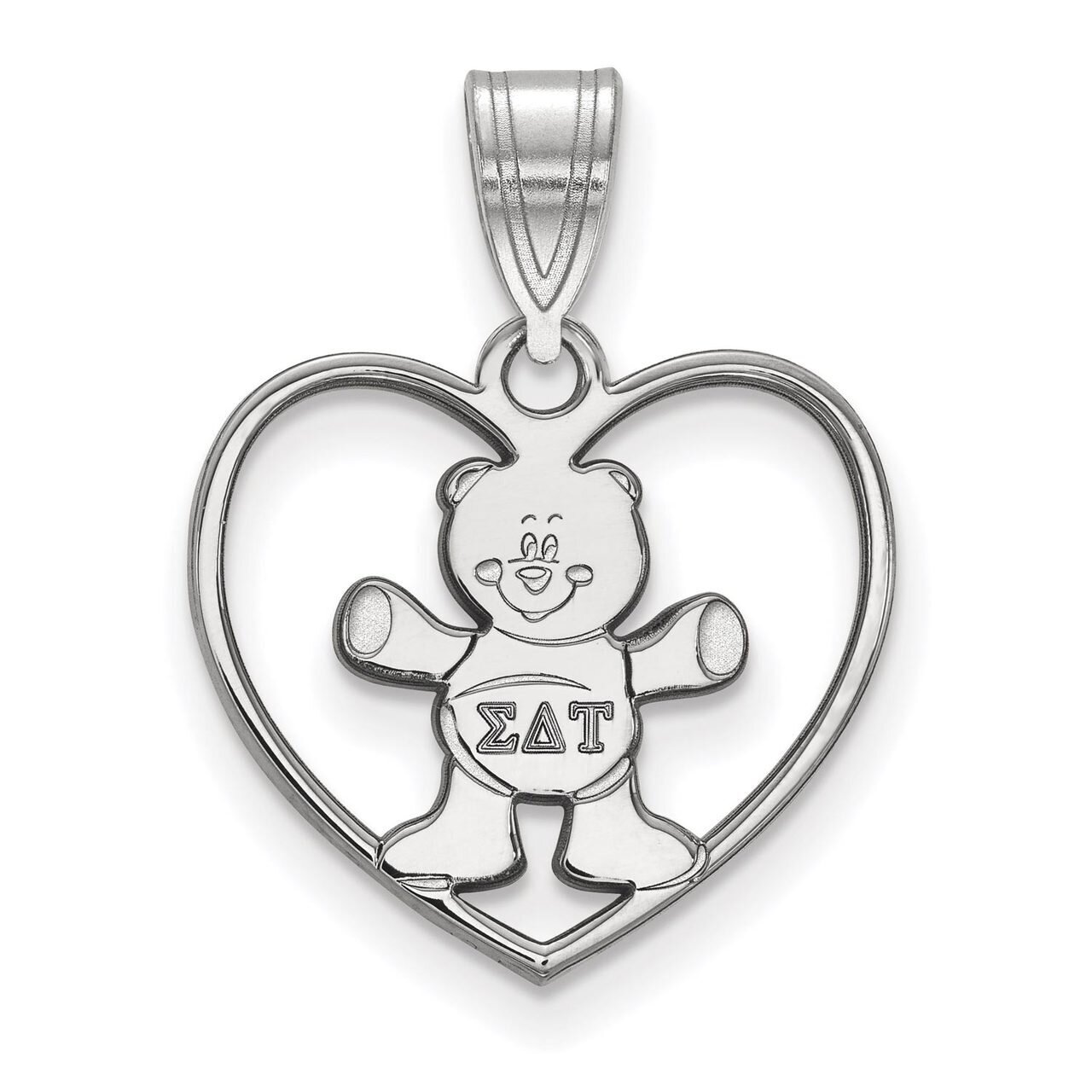 Sigma Delta Tau Heart Pendant Sterling Silver SS040SDT, MPN: SS040SDT, 886774611310