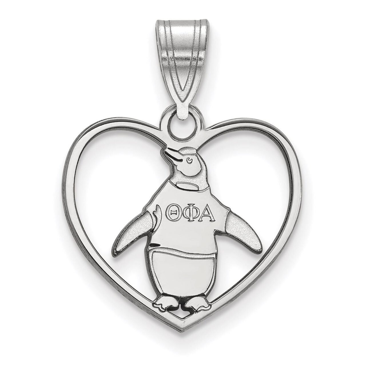 Theta Phi Alpha Heart Pendant Sterling Silver SS040TPA, MPN: SS040TPA, 886774608563
