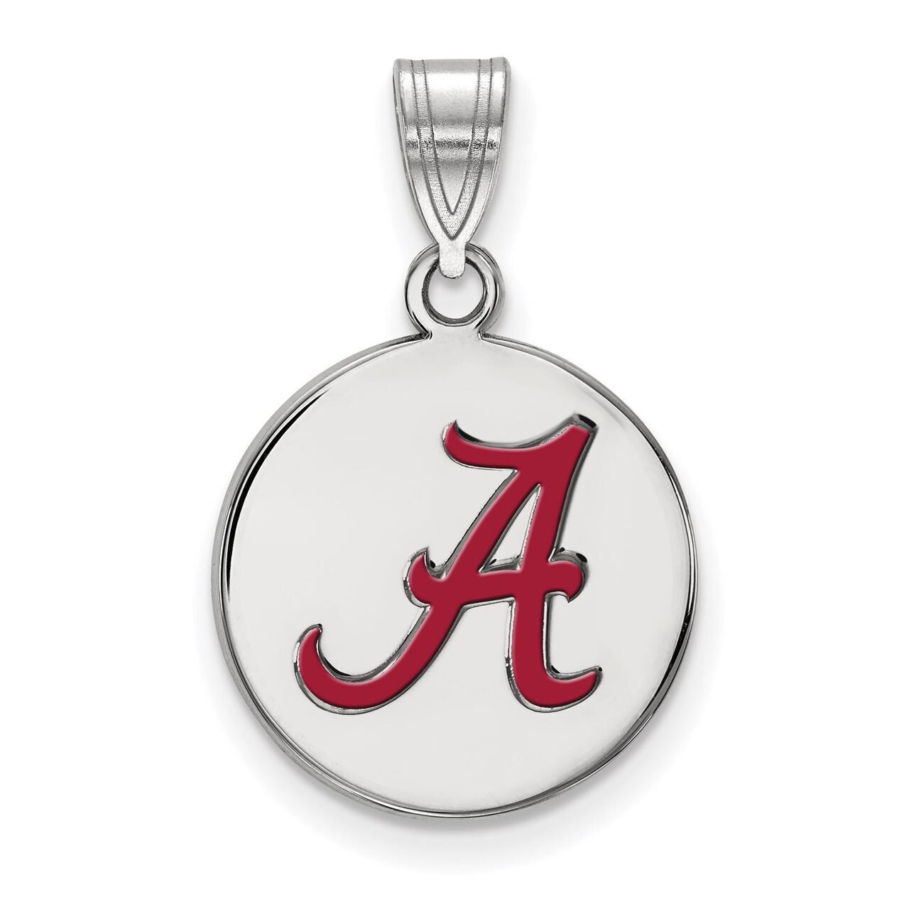 University of Alabama Medium Enamel Disc Pendant Sterling Silver SS040UAL, MPN: SS040UAL, 886774703…