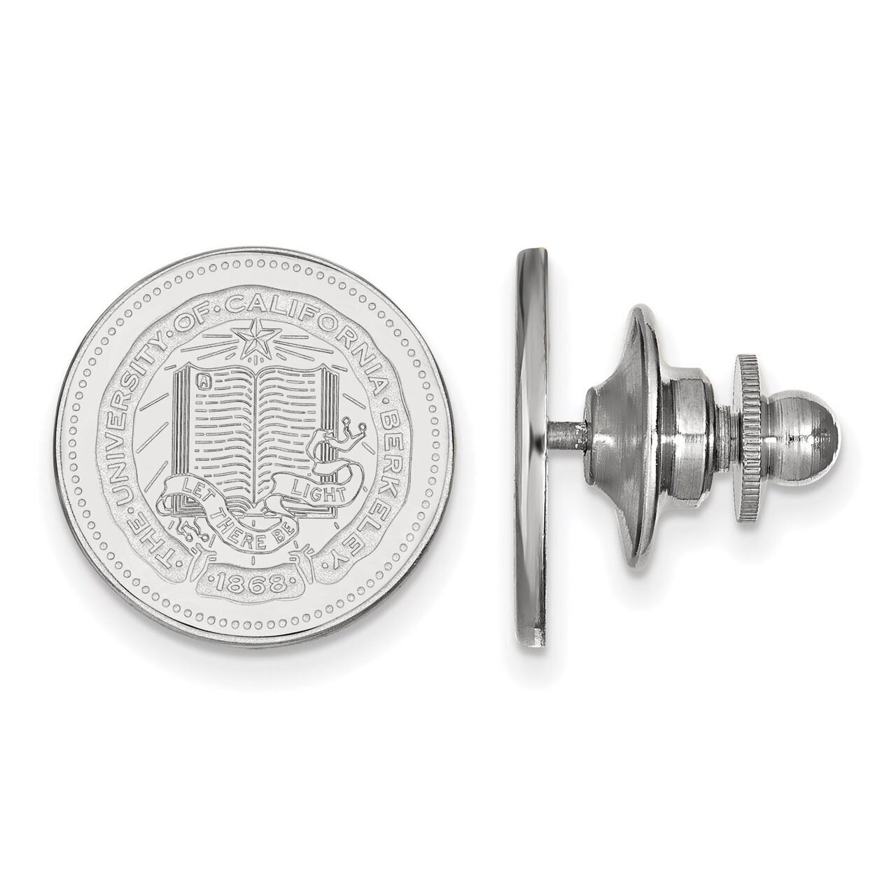 University of California Berkeley Crest Lapel Pin Sterling Silver SS040UCB