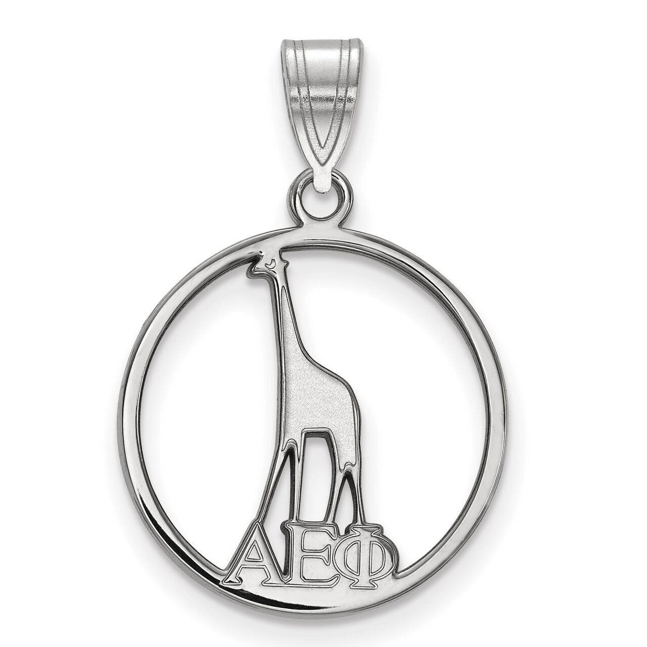 Alpha Epsilon Phi Small Circle Pendant Sterling Silver SS041AEP, MPN: SS041AEP, 886774608617