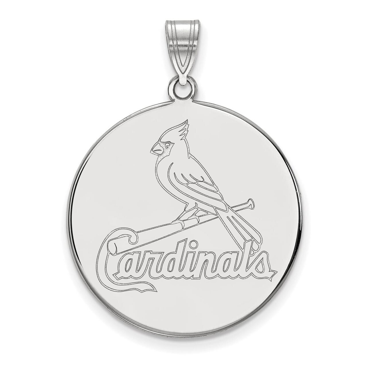 St. Louis Cardinals Extra Large Disc Pendant Sterling Silver SS041CRD, MPN: SS041CRD, 886774630687
