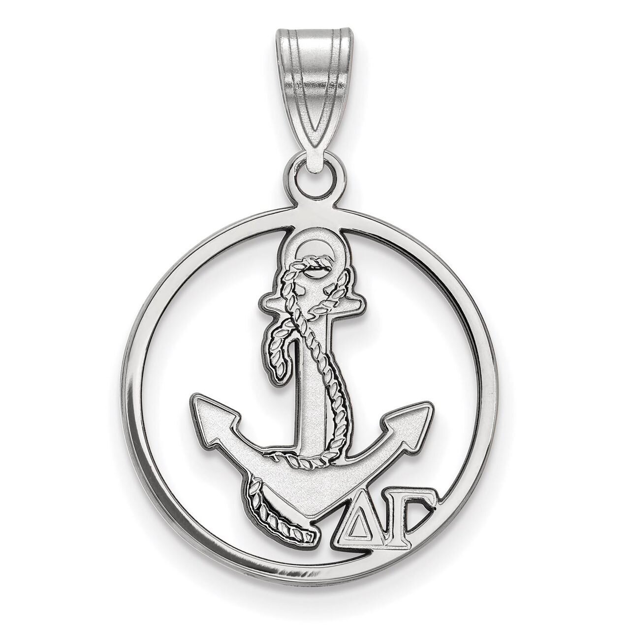 Delta Gamma Small Circle Pendant Sterling Silver SS041DG, MPN: SS041DG, 886774608709