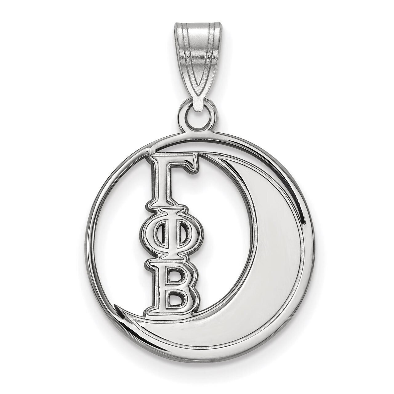 Gamma Phi Beta Small Circle Pendant Sterling Silver SS041GPB, MPN: SS041GPB, 886774608730